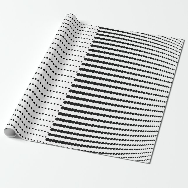 Abstrakt halvtonsmönster. Vintage halvtonspunkter  Presentpapper (Utrullad)