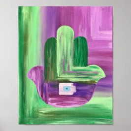 Abstrakt Hamsa Poster