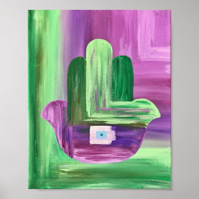 Abstrakt Hamsa Poster (Framsidan)