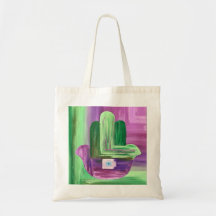 Abstrakt Hamsa Tote
