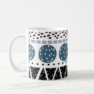 Abstrakt hand plockade, kreativet vintage struktur kaffemugg