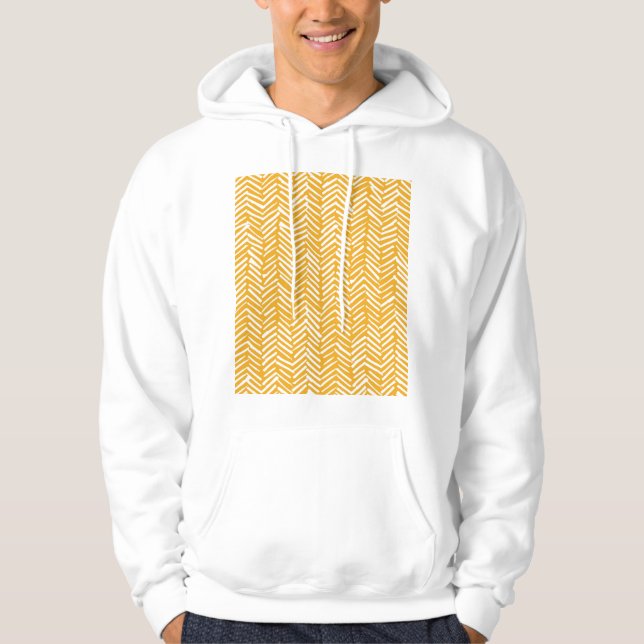 Abstrakt, handdragen linjer, struktur. hoodie (Framsida)