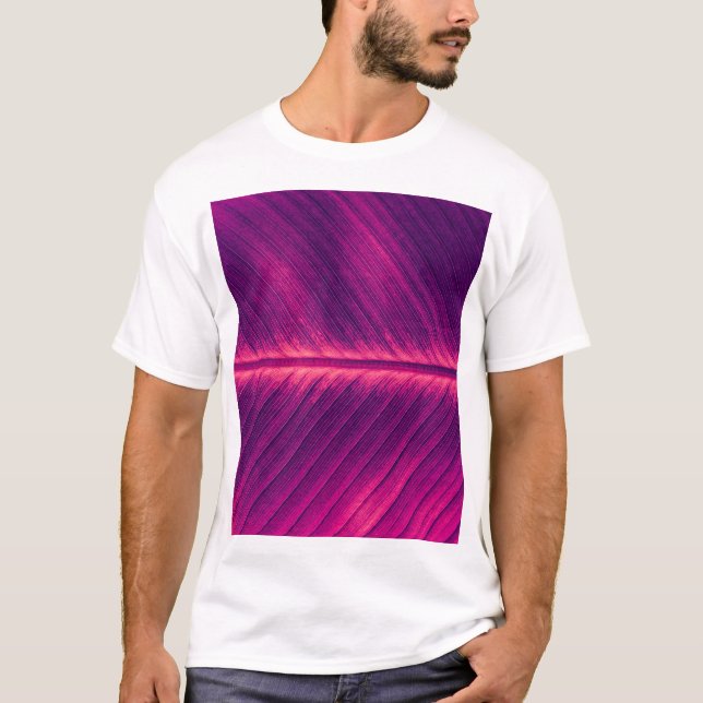Abstrakt Handflatan Löv: Toned Vein T Shirt (Framsida)