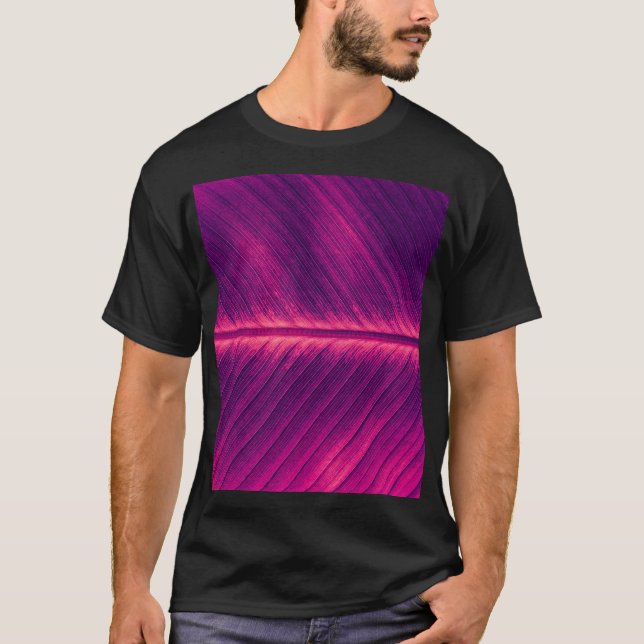 Abstrakt Handflatan Löv: Toned Vein T Shirt (Framsida)