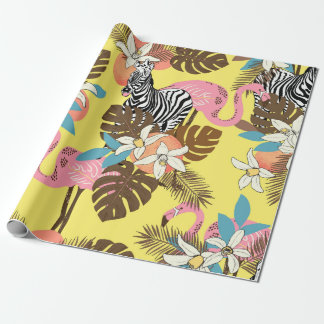 Abstrakt, handmålad, sömlös djurbakgrund. presentpapper