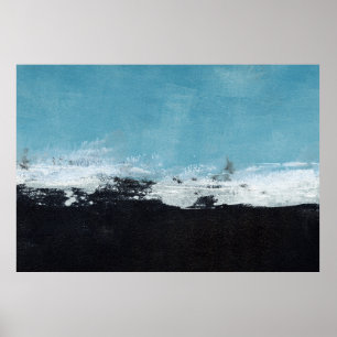 Abstrakt handmålat liggande poster