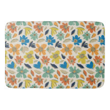 Abstrakt Handritad Boho Blommönster