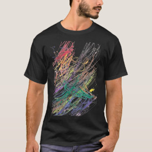 "Abstrakt Harmony: Childisch Teckning for Peace" T Shirt
