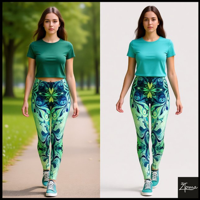 Abstrakt Harmony Leggings (Skapare uppladdad)