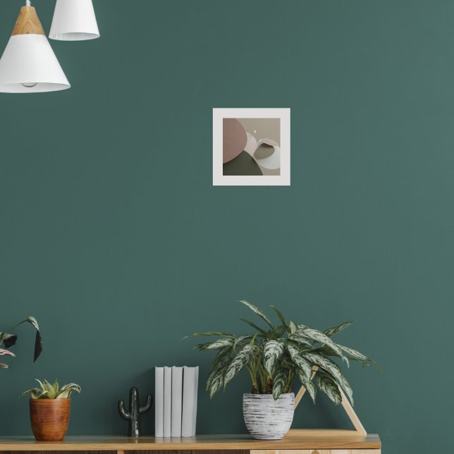 Abstrakt Harmony | Överlappade tonformer W Poster (Vardagsrum 1)