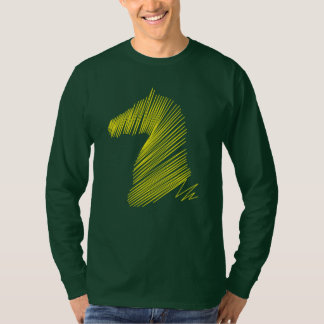 Abstrakt Hästhuvud – Minimalistisk Linje Konst T-s T Shirt