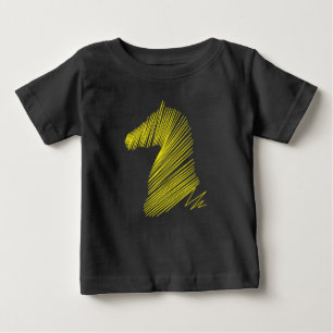 Abstrakt Hästhuvud – Minimalistisk Linje Konst T-s T Shirt