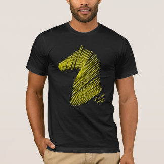 Abstrakt Hästhuvud – Minimalistisk Linje Konst T-s T Shirt