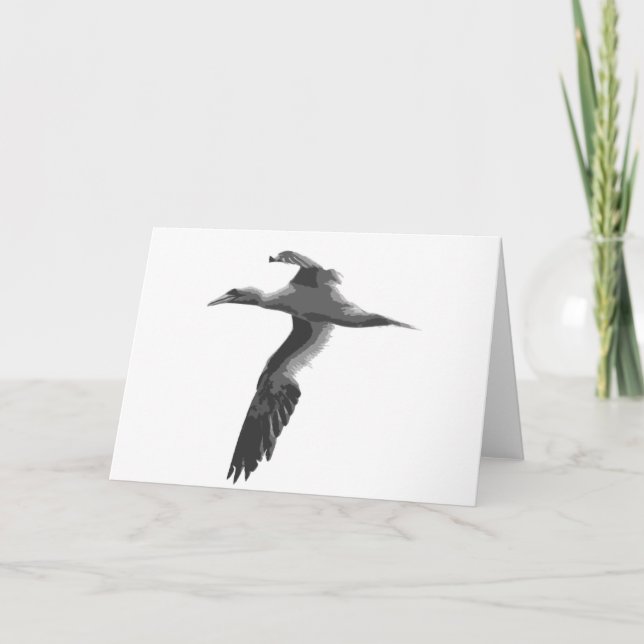 Abstrakt havsfåglar kort (Framsida)