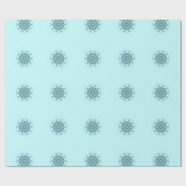 Abstrakt havsskum presentpapper (Platt)