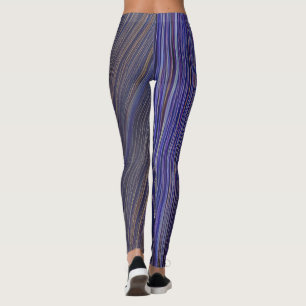 Abstrakt havsutsikt brutna vågor 31 leggings
