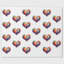 Abstrakt Heart Presentpapper