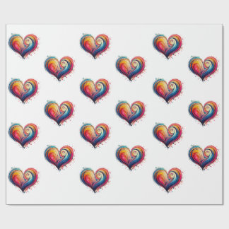 Abstrakt Heart Presentpapper