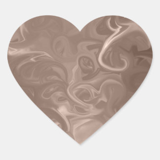 Abstrakt Heart-Stickers Hjärtformat Klistermärke