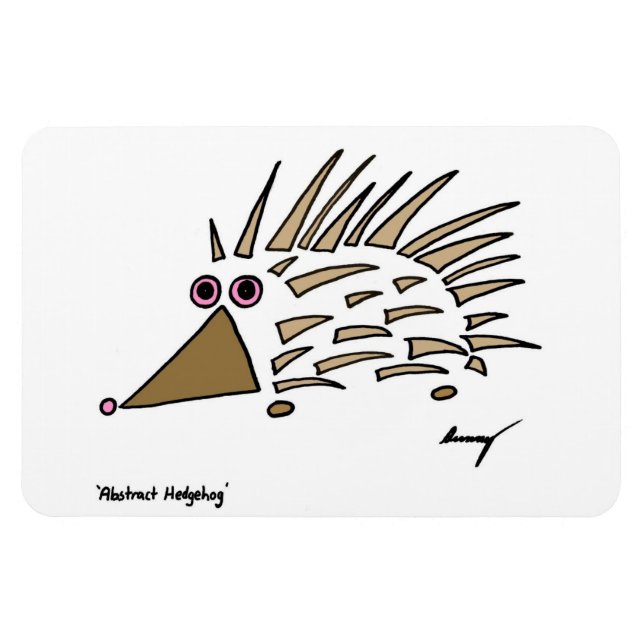 Abstrakt Hedgehog Flexible Magnet (Horisontell)