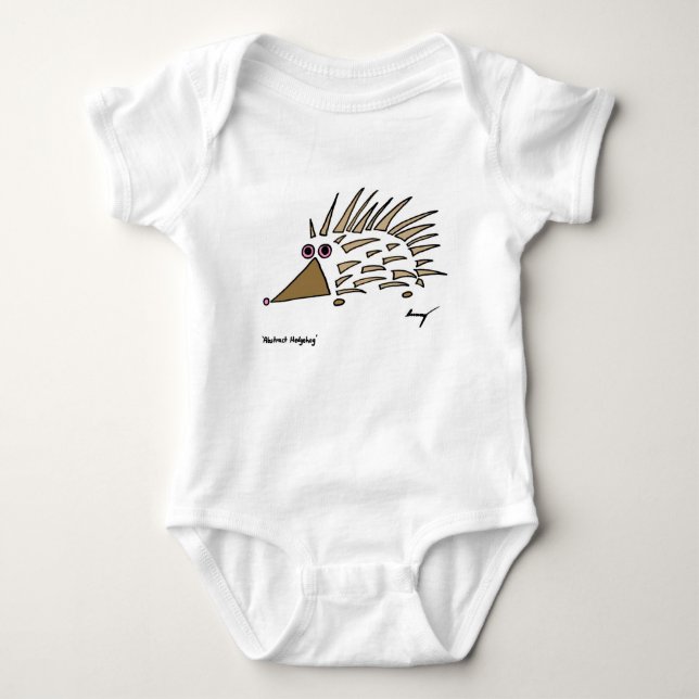 Abstrakt Hedgehog Infant Creeper T-shirt (Framsida)