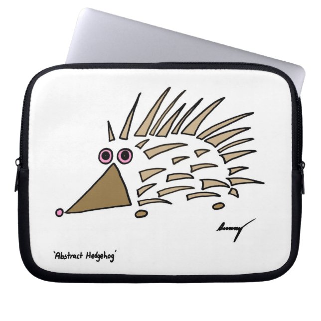 Abstrakt Hedgehog Laptop sleeve (Framsidan)