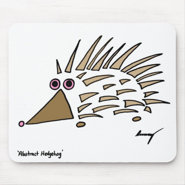 Abstrakt Hedgehog Mousepad Musmatta (Framsidan)