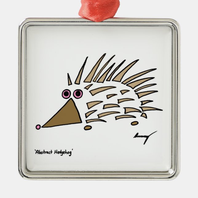 Abstrakt Hedgehog Ornament (Framsidan)