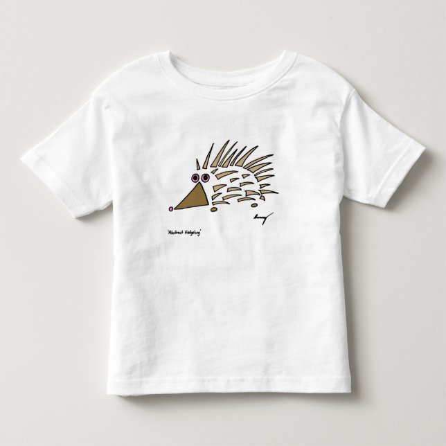 Abstrakt Hedgehog Småbarn T-Shirt (Framsida)