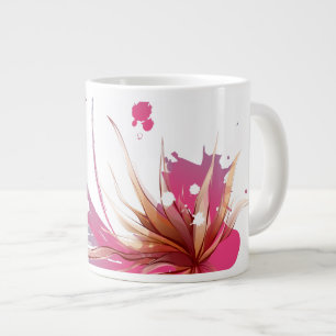 Abstrakt Hibiscus Flower Jumbo Mugg