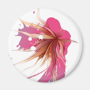 Abstrakt Hibiscus Flower Magnet
