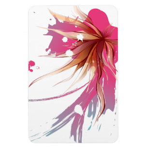 Abstrakt Hibiscus Flower Magnet