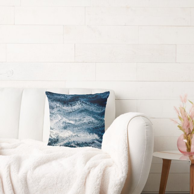 Abstrakt Himlar Blue Kudde (Soffa)