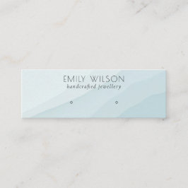 Abstrakt Himlar Blue Vågar Stud Earring Visning Mini Visitkort
