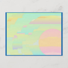 Abstrakt Himmel Art-vykort Vykort