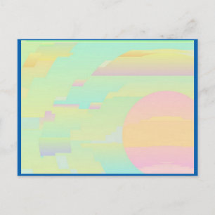 Abstrakt Himmel Art-vykort Vykort