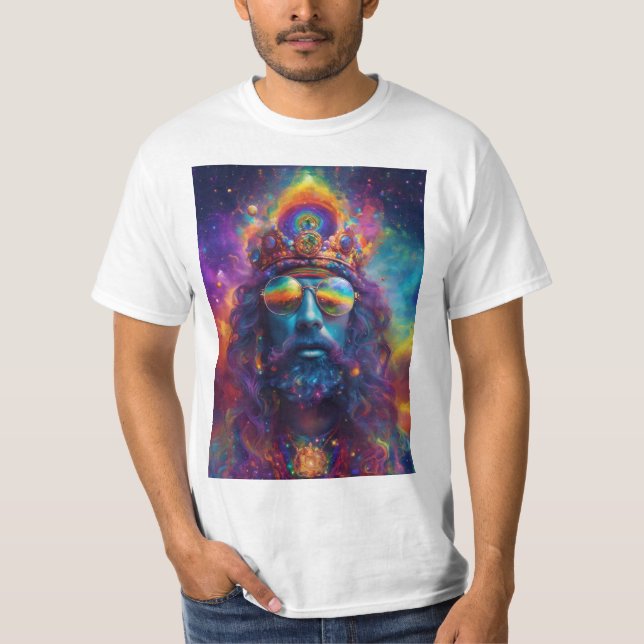 abstrakt-hippy-rökdmt, där universum kommer t shirt (Framsida)
