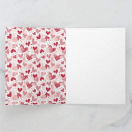 Abstrakt hjärtmönster presentpapper medium gåva kort