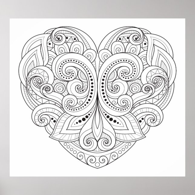 Abstrakt Hjärtpunkt 2 Poster (Framsidan)