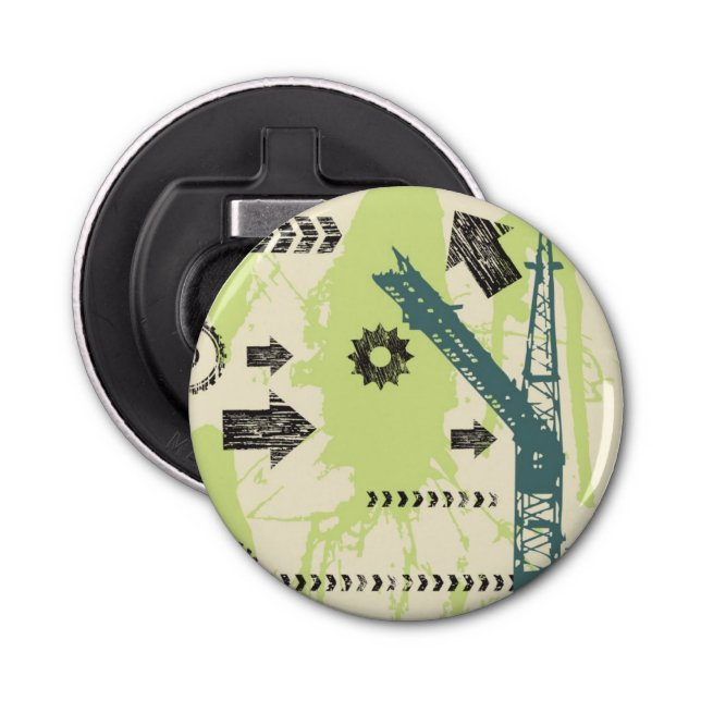 Abstrakt högteknologisk bakgrund flasköppnare (Framsidan)