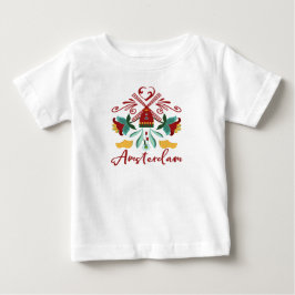 Abstrakt Holland för Amsterdam Nederländerna T Shirt