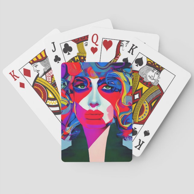 Abstrakt Honung Casinokort (Baksidan)