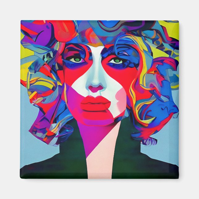 Abstrakt Honung Magnet (Framsidan)