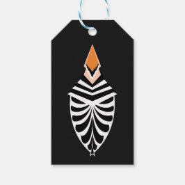 Abstrakt Hoopoe Bird Illustration Presentetikett