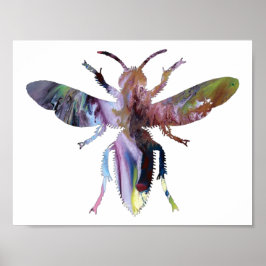 Abstrakt Hornet silhouette Poster