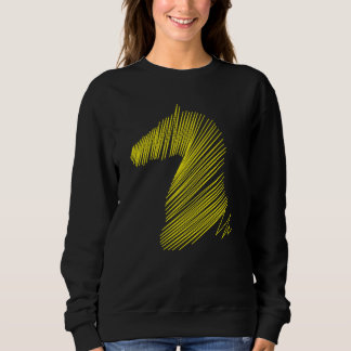 Abstrakt Horse Head - Minimalist Line Art Tee