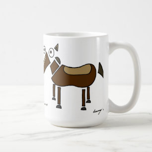 Abstrakt Horse Mugg
