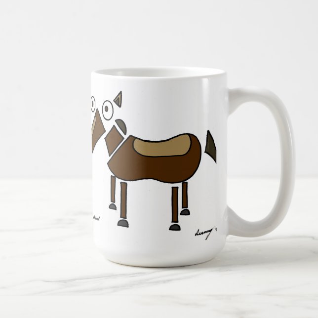 Abstrakt Horse Mugg (Höger)