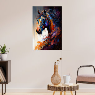 Abstrakt Horse Poster