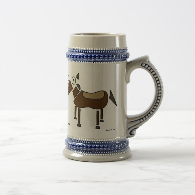 Abstrakt Horse Stein Sejdel (Höger)